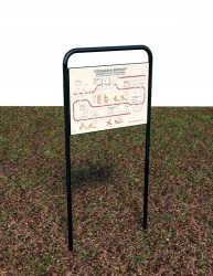 Information Stand for Displaying Guidelines and Notices