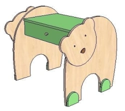 Bear Cub Table - Model FN.MDU.01.23.00.00.00