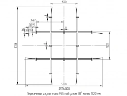 Rectangular Blind Crossing Type R65 on Wooden Beams Project 2576.00.000
