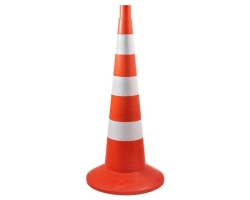 DK-750/W3 Road cone with 3 white s/o stripes of class Ib to GOST 80 mm
