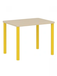 Rectangular Children's Table 460mm Yellow