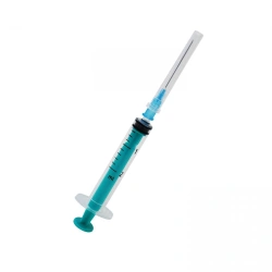 Sterile Single-Use 3-Part Injection Syringes with Needles, 2 ml