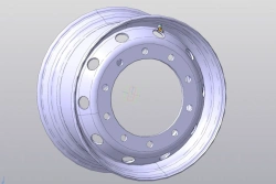 Steel Wheels with Non-Removable Rim for Trucks 22.5x11.75, Part No: RZB36608OE