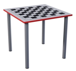 Two-Seater Chess Table with Metal Frame, Model 95702-001