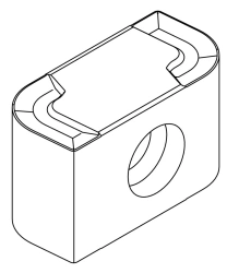 Durable Carbide Insert Z512R39 P30P for Milling