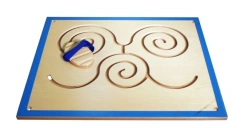 Wooden Maze Panel "Draw with Feet" 2