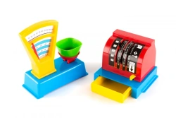 Kids' Grocery Store Play Set (Scale + Cash Register) 1/50