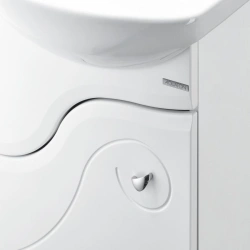 Elegant White Sink Cabinet Aquaton Kolibri 45 Left 1A065201KO01L1.A065.2.01K.O01.L