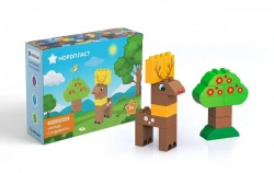 Play and Create Construction Set (Wood and Deer - 16 Pieces)