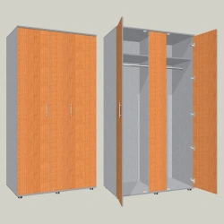Two-Door Two-Section Wardrobe SHGK-2
