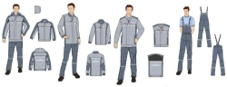 Men's Workwear Kits for Transneft Employees (Jacket, Shirt-Jacket, Vest, Overalls)