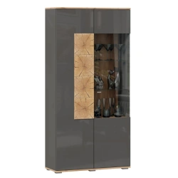 Left Double Door Cabinet Fiji LD.659110.000 (Golden Oak/Anthracite)