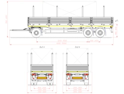 Versatile Cargo Trailer 843431 with Loading Platform and Frame