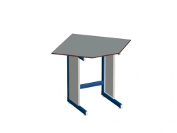 Corner Laboratory Table for Lab Depth 600 and 900 mm, Model USL-U