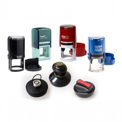 Custom Rubber Stamp with Laser Engraved Design for Manual/Automatic Use