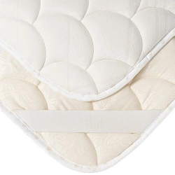 Quilted Mattress Toppers with Synthetic Fiber Filling