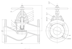 DN 65 Flanged Gate Valve PN 16 Series 458 (KMIА.491125.001)