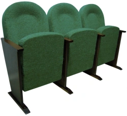 Comfortable Theater Seat with Wooden Frame and Upholstered Cushioning Congress Model