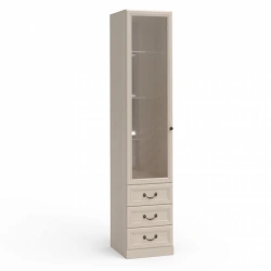 Camilla Modular Furniture Wardrobe FSJ-02.T8L with Glass Shelves