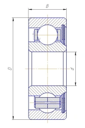 Bearing 75-160205E-ETU 100/3