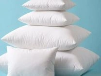 Cotton and Mixed Fabric Adult Pillows with Synthetic Fill, "Swan Down