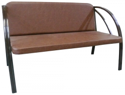 Durable Metal Frame Sofa with Vinyl Upholstery - Model Dv019.0