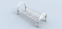 Metal Bed KM 1.PK.198 - Durable Design for Public and Domestic Use
