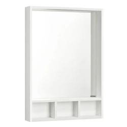 Aquaton York 60 White Mirror with Shelves