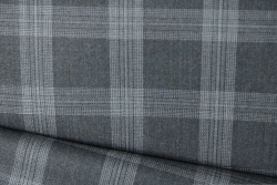 Suiting Fabric Wool Blend 19s77sAR-DYA, Color 100-48