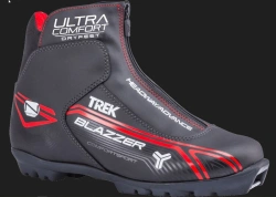 Trek BlazzerComfort2 Black Ski Boots (Red Logo) Size S