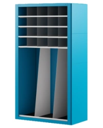 Metal Storage Rack for Workpiece Organization in Industrial Settings