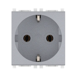 Caduceus Aling Experience Hidden Installation Socket 16A, 250V, Silver