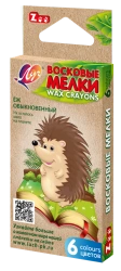ZOO" Wax Crayons - Set of 6 Colors