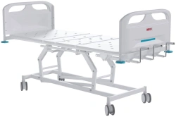 Functional Medical Bed with Mechanical Height Adjustment and Plastic Backrests MEGI Spin 2