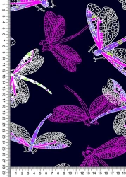 Melange Knit Fabric (Cotton 46%, Polyester 46%, PU 8%) for Garments