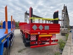 Durable Semi-Trailer for Transporting Divisible and Indivisible Cargo with Pneumatic Suspension POLITRANS 9417-011