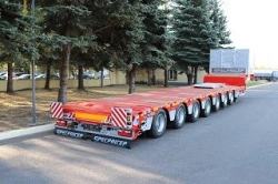 Low-Loader Semi-Trailer 9942D7 for Heavy Transport