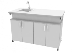 Laboratory Sink Table 1300x650x850mm for Efficient Workspaces
