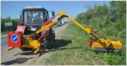 Stroj-1.3 Mounted Manipulator for Grass Cutting and Snow Removal
