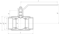 ALSO Stainless Steel Reduced Ball Valve, Welded Body KSH.M.020.40-03
