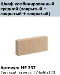 Reventon Medium Wooden Wardrobe Door (Set of 2) ME 831