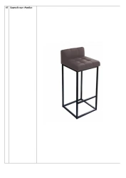 Rumba Bar Stool - Metal Base, Custom Upholstery Options