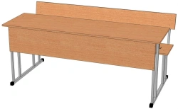 Three-Seater Lecture Table with Tilted Top - Model SM-2