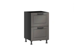 Kitchen Cabinet Front Set with 2 Drawers for 500mm Unit - Mokka LD.274120.000