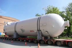 Gas Adsorber for Moist Gas Drying at 9.7 Bar Pressure