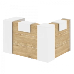 Wooden Reception Desk for Trade Enterprises - Onix Reception