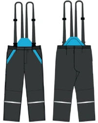 Men's Thermal Protection Pants with Braces, Model TMHER029