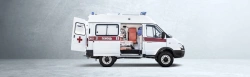 Medical Ambulance Vehicle for Patient Transport, Model 221727, Euro-5 Gas Engine