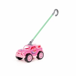 Stylish Ride-On Jeep for Toddlers with Handle in Pink" (Legioner Model 63905)