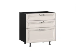 Bianca LD.271910.000 Kitchen Base Cabinet Facade Set with 3 Drawers - Lux (Kashmir)